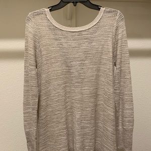 Delicate Knox Rose sweater w/back lace up string